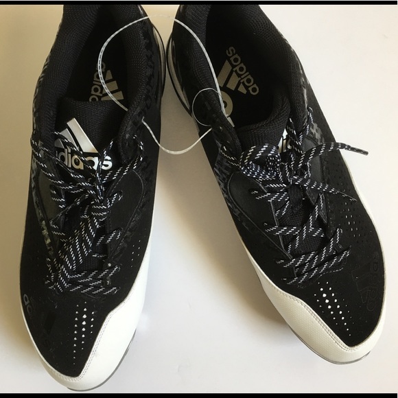 Adidas Power Alley 4 Black Baseball Cleats - Picture 7 of 8